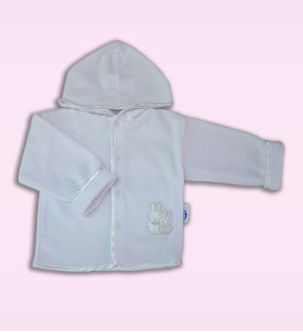 Bluza polarowa do chrztu biała 68 - 86 cm