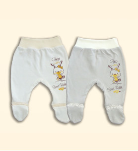 Półśpiochy z kroczkiem Kolekcja ECO Rabbit 2 szt.