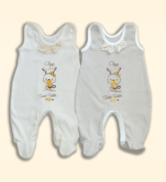 Śpiochy rozpinane Kolekcja ECO Rabbit