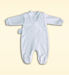 Komplet śpioch + kaftan biały