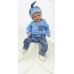 Komplet spodenki + body + czapeczka Jeans