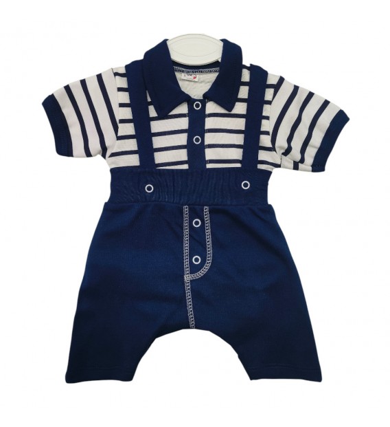 Komplet letni body + spodenki + szelki Polo paski