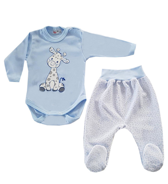 Komplet body + półśpioch Żyrafa Welur